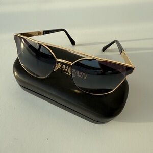 Balmain Black and Gold Sunglasses